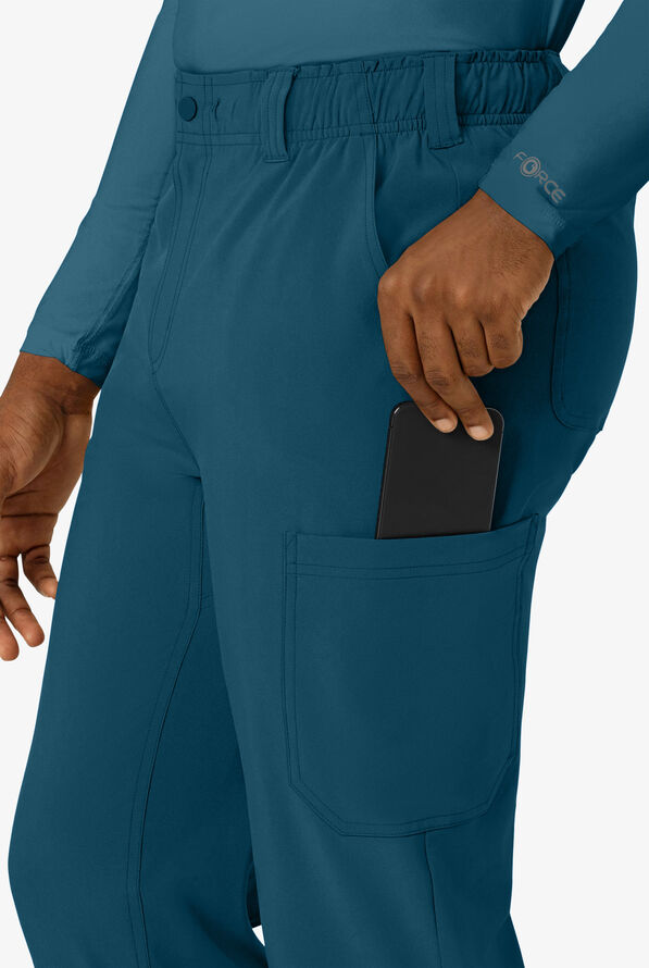 Carhartt Cross-Flex Men's 8-Pocket STRETCH Utility Cargo Scrub Pants - Caribbean Blue - 2