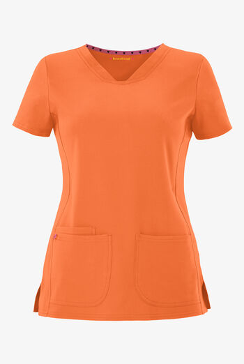 heartsoul Break On Through Women's 3-Pocket Pitter-Pat V-Neck Scrub Top