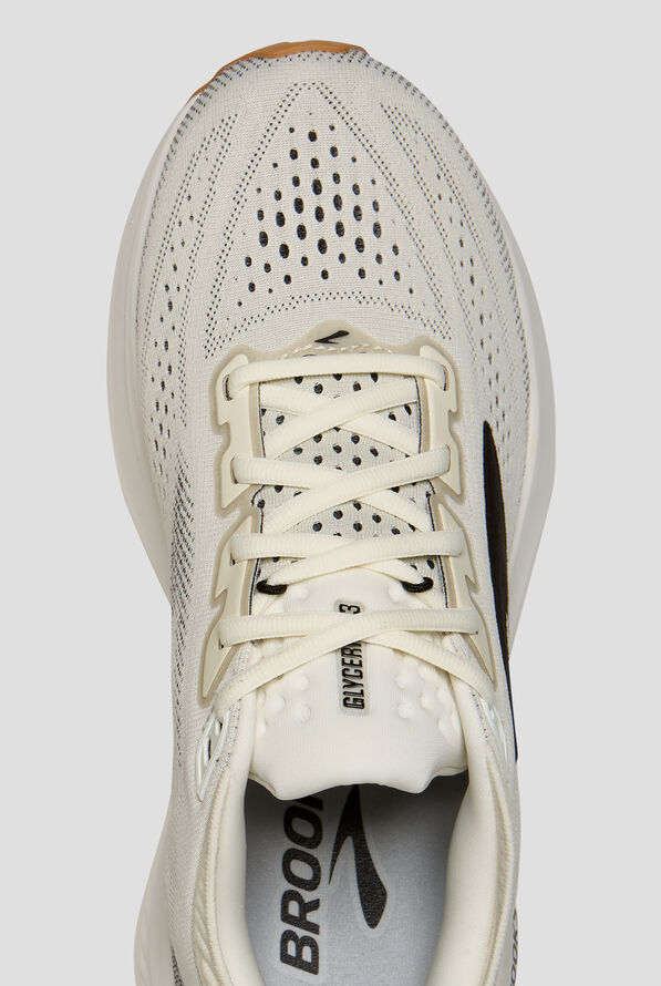 Brooks Women's Glycerin 23 White/Black/Biscuit Athletic Lace Up Shoes - null - 2