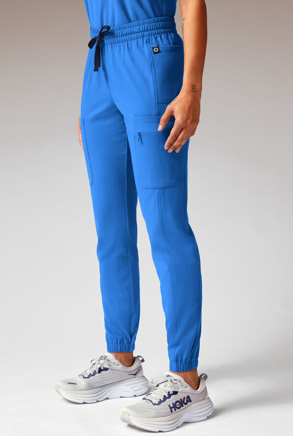 Hypothesis Cache Women’s 6-Pocket Jogger Scrub Pant - Royal - 3