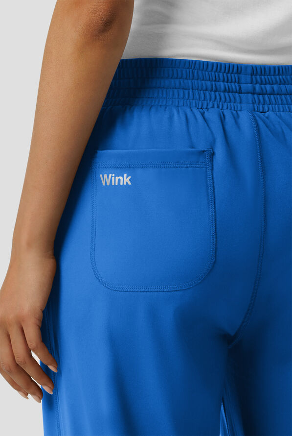 Pantalón médico Wink Renew Knit STRETCH Petite con piernas anchas y 5 bolsillos para mujer - Royal - 5