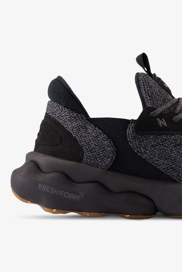 New Balance Men's Fresh Foam Roav Elite Black Athletic Lace Up Nursing Shoes - null - 4