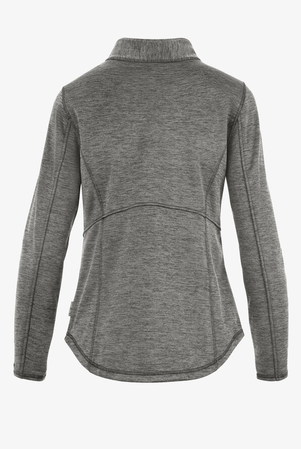 Chaqueta médica Zavate Ava Therese Megan de felpa con 2 bolsillos para mujer - Heather Grey - 2