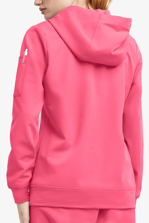 Sudadera m&eacute;dica MOVEMENT by Butter-Soft Sirius STRETCH con capucha y 4 bolsillos para mujer - Rose Dusk - 4
