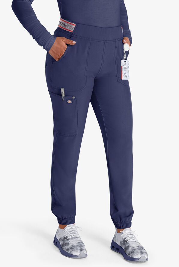 Dickies EDS NXT Women's 5-Pocket Cargo Jogger Scrub Pants - Navy - 1