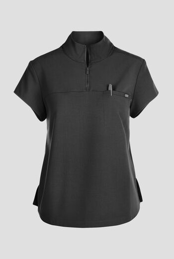 Healing Hands Quest Women's 1-Pocket STRETCH Tuck In Half Zip Collar Scrub Top