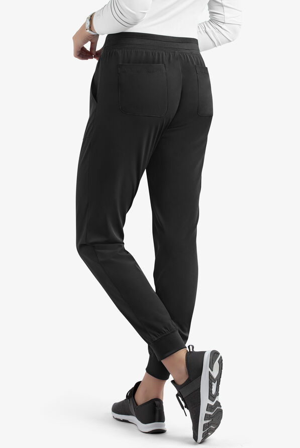 Pantalón médico Maevn Matrix STRETCH estilo jogger con 5 bolsillos para mujer exclusivo de UA - Black - 2