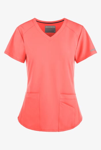 Blusa m&eacute;dica Skechers by Barco Vitality STRETCH con cuello en V y 3 bolsillos para mujer
