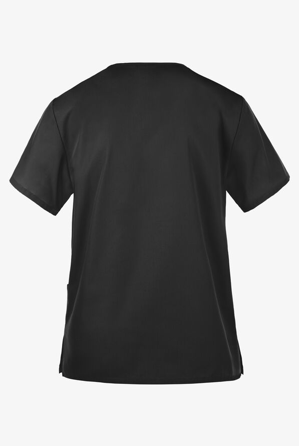 Blusa m&eacute;dica unisex Cherokee Workwear con 3 bolsillos y cuello en V - Black - 3