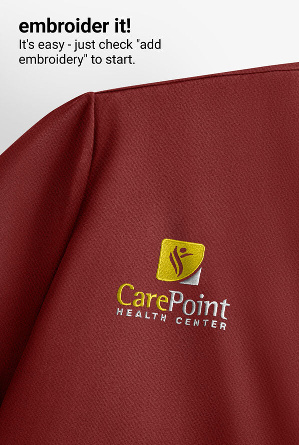 Carhartt Cross-Flex Force Women's 1-Pocket STRETCH Knit Panel Tuck In Scrub Top - Amber Terrain - 4