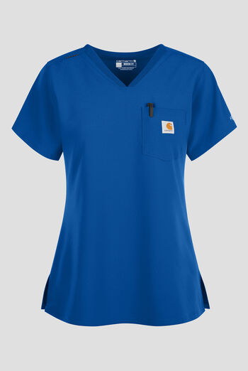 Blusa m&eacute;dica Carhartt Cross-Flex Force STRETCH con paneles de tejido y 1 bolsillo para mujer