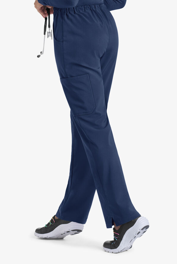 Strictly Scrubs Eden Women's 4-Pocket Drawstring Scrub Pants - Navy - 2