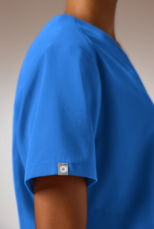 Blusa m&eacute;dica Hypothesis STRETCH estilo t&uacute;nica con 2 bolsillos para mujer - Royal - 5