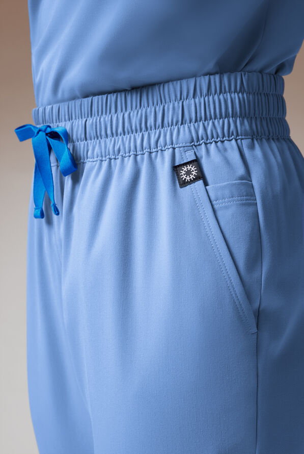 Hypothesis A-D All Duty Women’s 6-Pocket Slim Straight-Leg Scrub Pant - Ceil Blue - 4