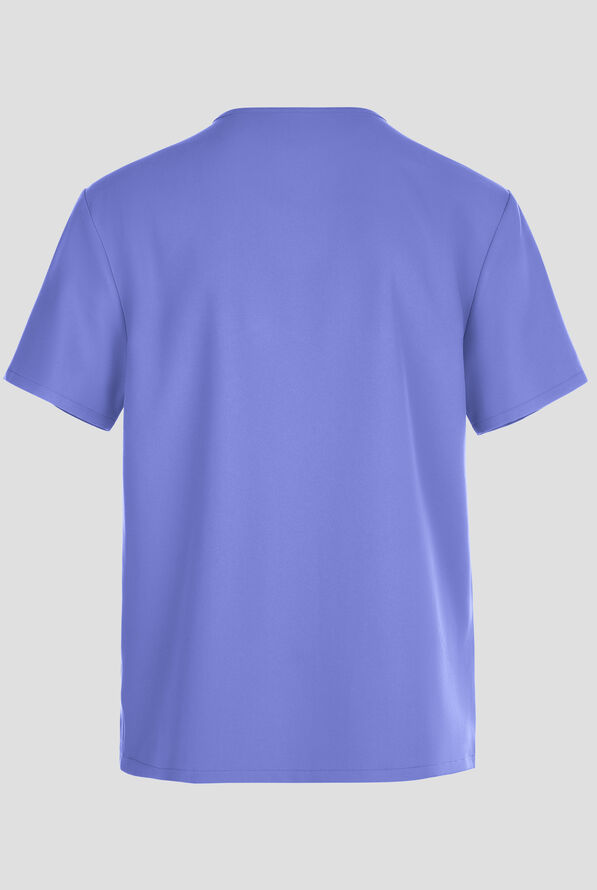 Cherokee Workwear Originals Ultra Men's 3-Pocket V-Neck Scrub Top - Ceil Blue - 2