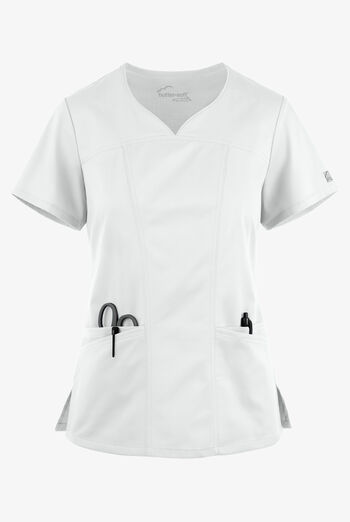 Butter-Soft STRETCH Women's 4-Pocket Sweetheart Neck Scrub Top