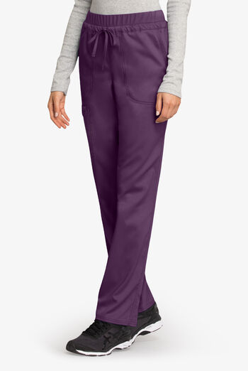 Cherokee Workwear Revolution Women's 5-Pocket STRETCH Drawstring Cargo Scrub Pants