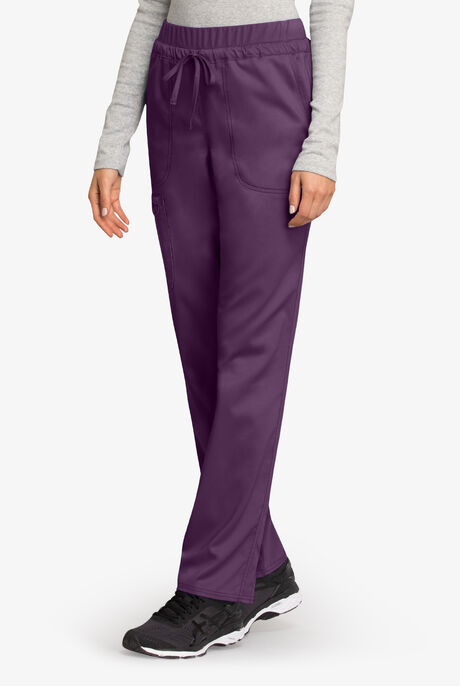 Cherokee Workwear Revolution Women's 5-Pocket STRETCH Drawstring Cargo Scrub Pants