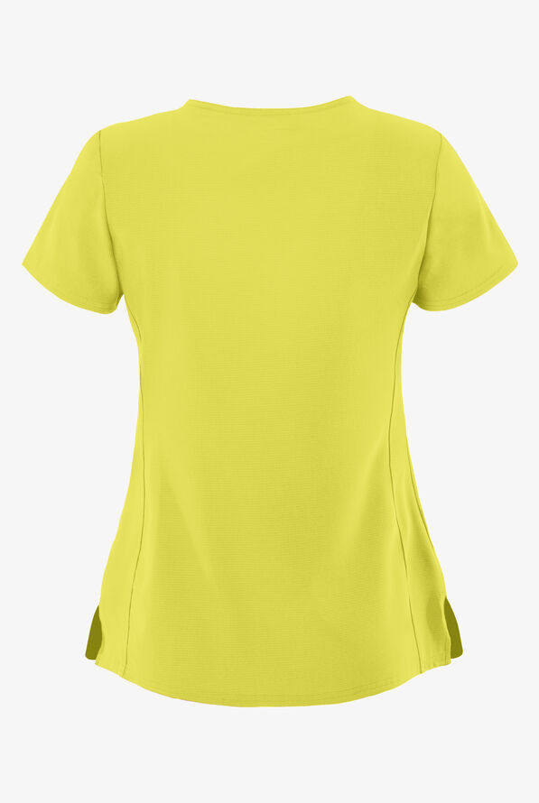 heartsoul Break On Through Women's 3-Pocket Pitter-Pat V-Neck Scrub Top - Sweet Tart - 2