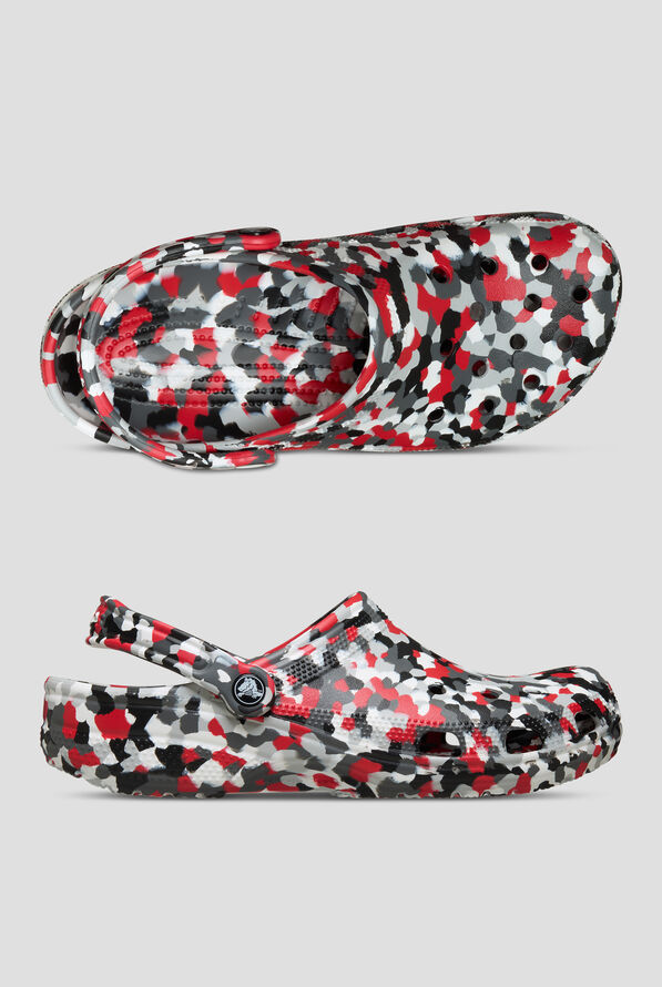 Crocs&trade; Unisex Red / Multi Classic Confetti Clog - null - 1