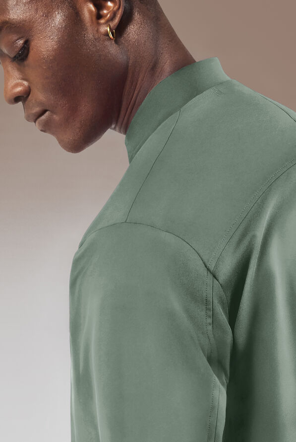 Hypothesis Omni Men's 3-Pocket Zip Front Scrub Jacket - Mineral - 5