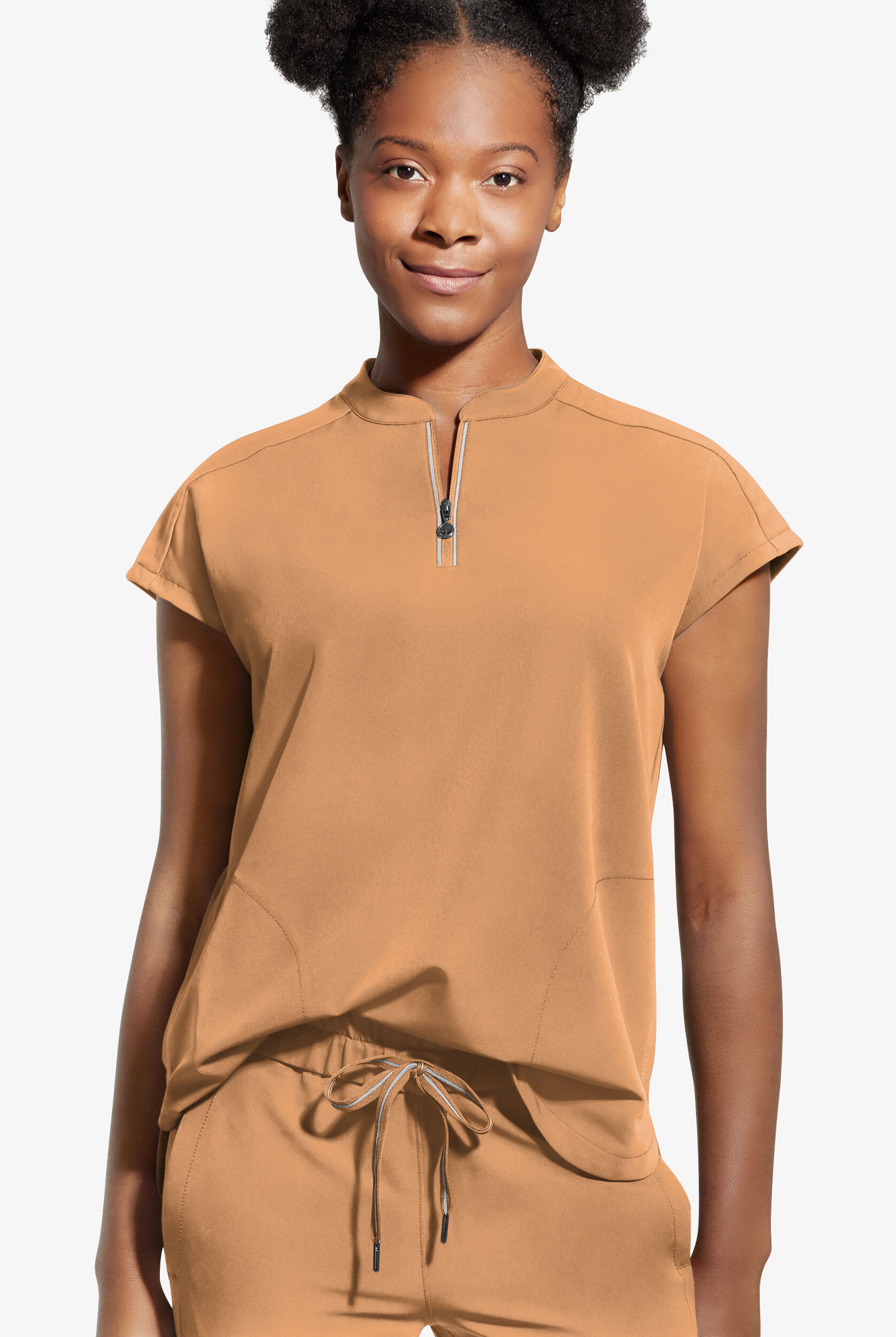 Healing Hands 360 Sandy Women's 2-Pocket STRETCH Zip Mandarin