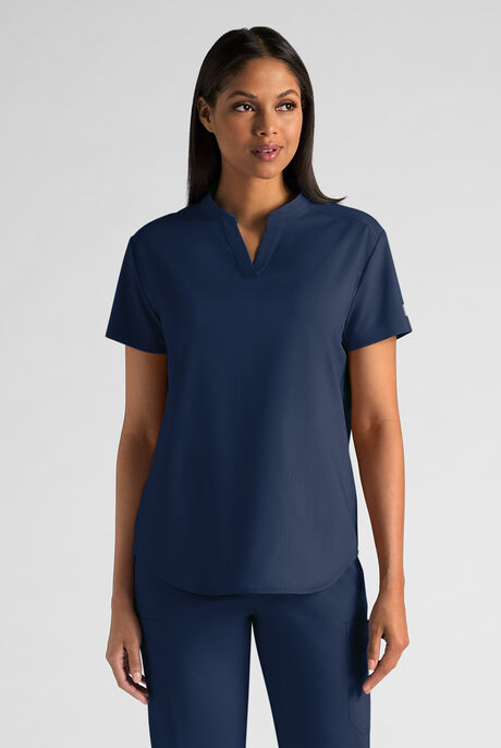 Butter-Soft STRETCH FLXTEK+ Women's 2-Pocket Oversized Henley Scrub Top