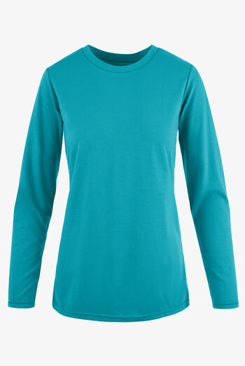 Butter-Soft Originals Women's STRETCH Cotton-Rich Long Sleeve Crew Neck Knit Underscrub