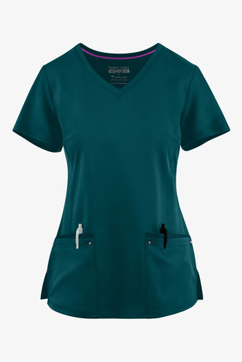 Healing Hands Purple Label Juliet Women's 2-Pocket STRETCH Princess Seam Scrub Top