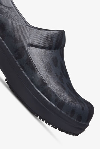 Crocs™ Women's Neria Pro II Literide™ Black/Leopard Clogs, Nursing