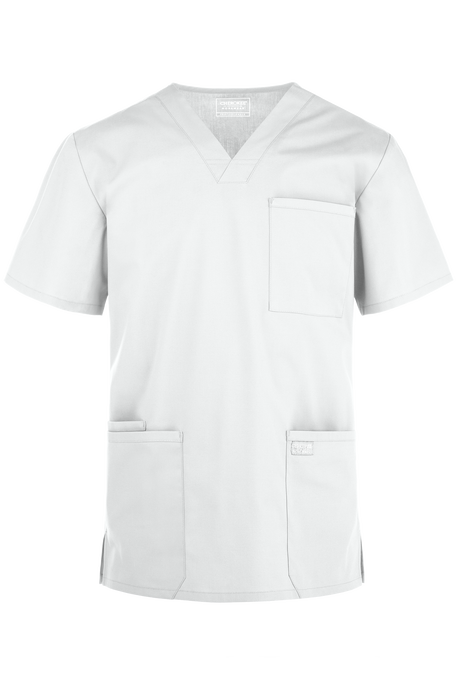 Cherokee Workwear Professionals Men's 4-Pocket STRETCH V-Neck Scrub Top