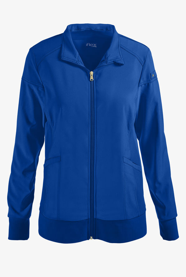 Cherokee iflex Scrubs CK303 Zip Front Jacket Stretch Scrubs