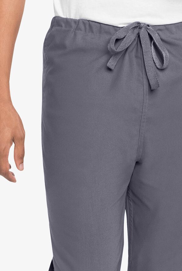 Landau Unisex 1-Pocket Drawstring Scrub Pants - Steel Gray - 2