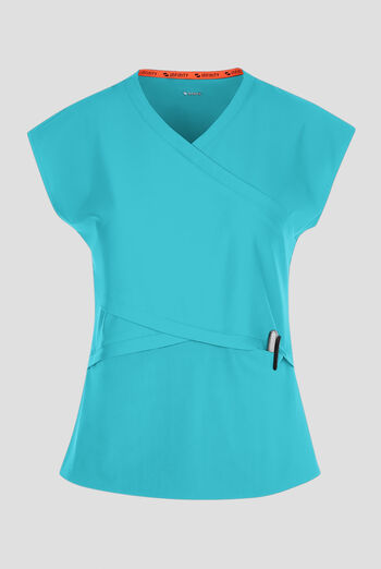 Infinity GNR8 Kinetic Knit Women's 3-Pocket STRETCH Dolman Wrap V-Neck Scrub Top