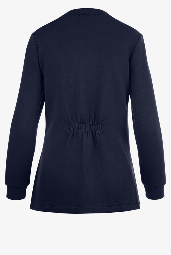 Cardigán médico koi Essentials Clarrisa  STRETCH con cuello en V y 2 bolsillos para mujer - Navy - 2