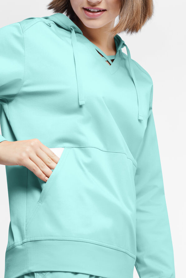 UA ButterSoft STRETCH Women's 4Pocket VNeck Long Sleeve Hoodie