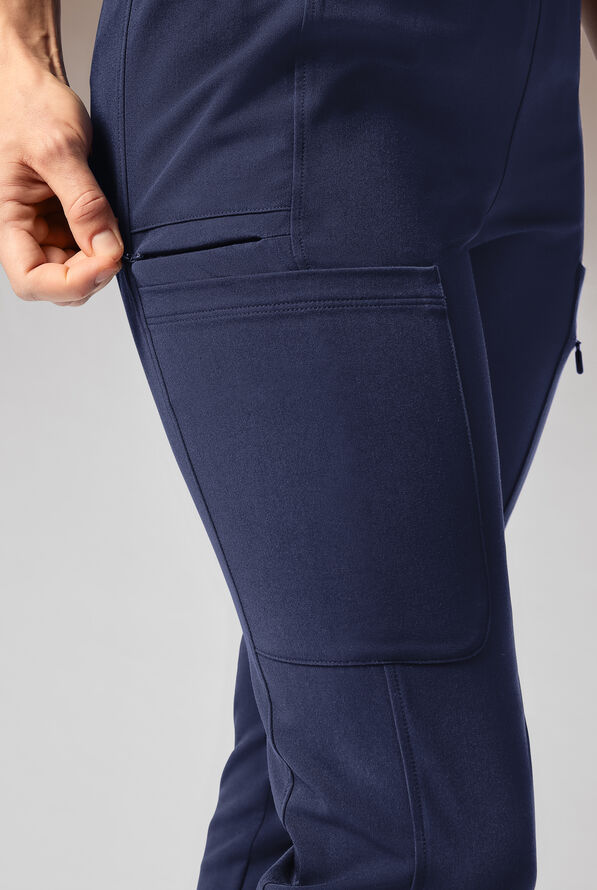 Pantal&oacute;n m&eacute;dico Hypothesis Cache estilo jogger con 6 bolsillos para mujer - Navy - 5