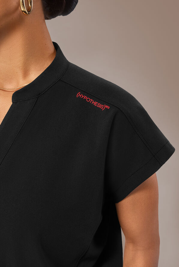 Mono m&eacute;dico Hypothesis (RED) con 6 bolsillos para mujer - Jet Black - 3