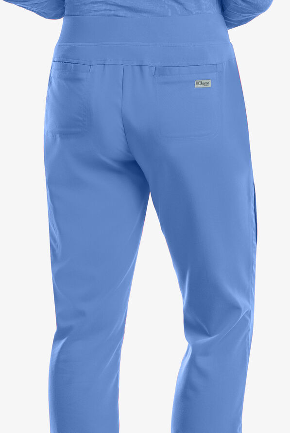 Grey's Anatomy by Barco Mia Women's 6-Pocket Straight Leg Cargo Scrub Pants - Petite - Ceil Blue - 2
