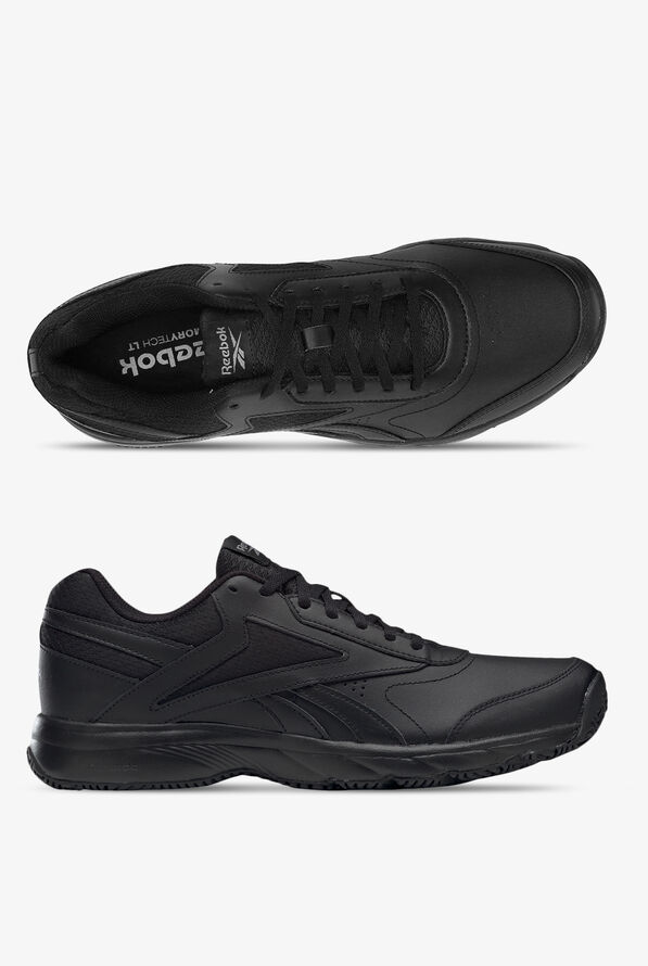 Reebok Men's Work N Cushion 4.0 SR Athletic Lace Up Shoes - Black/Black - 1