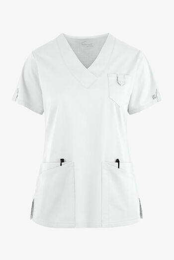 Butter-Soft STRETCH Women's 6-Pocket V-Neck Scrub Top
