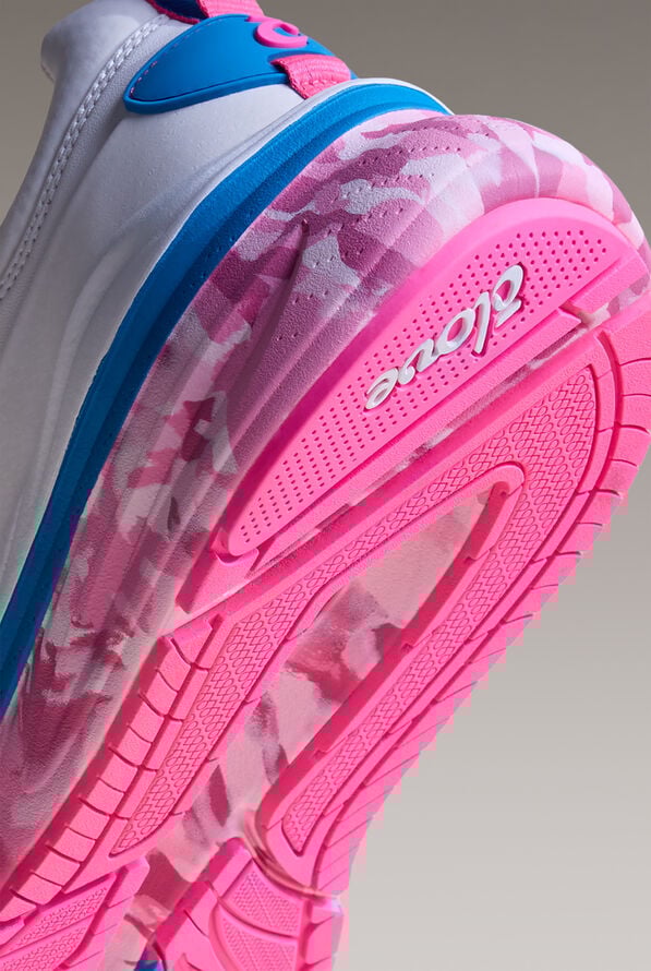 Clove Supercush&trade; Forte 2 Women's White Pink Marble Bungee Athletic Shoe - null - 7