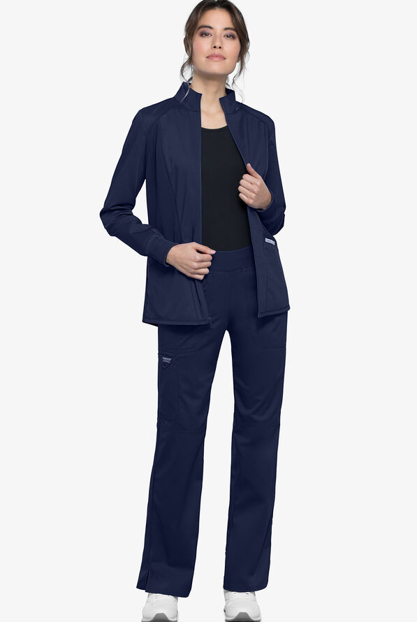 Cherokee Workwear Revolution Mesh Scrub Jacket, Nursing Jackets