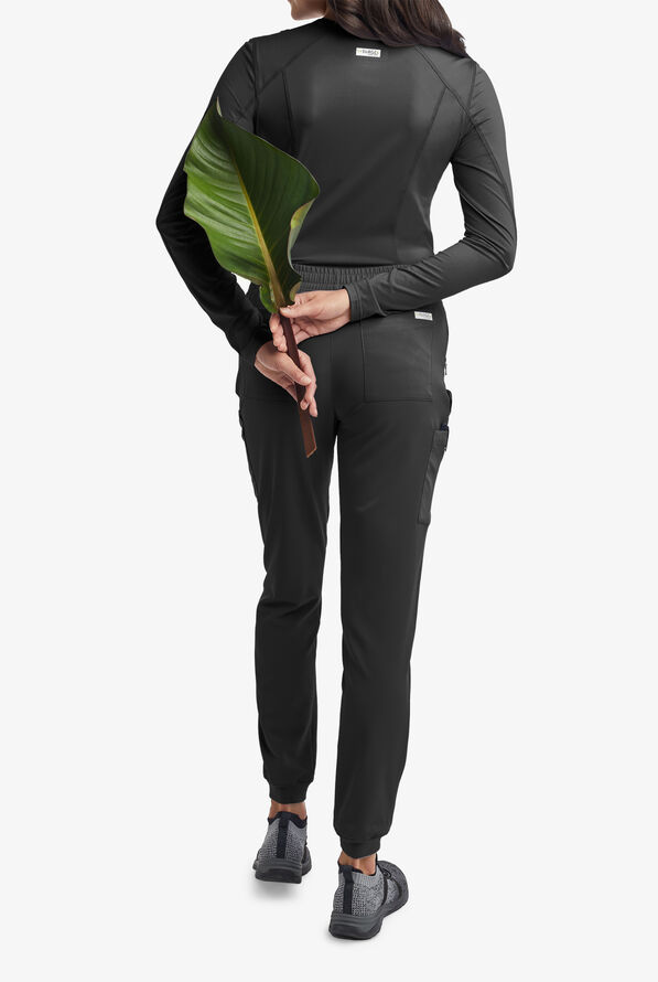 Butter-Soft Women's Cargo 8-Pocket Jogger Scrub Pants **Slightly IRREGULAR**&nbsp; - Petite - Black - 4