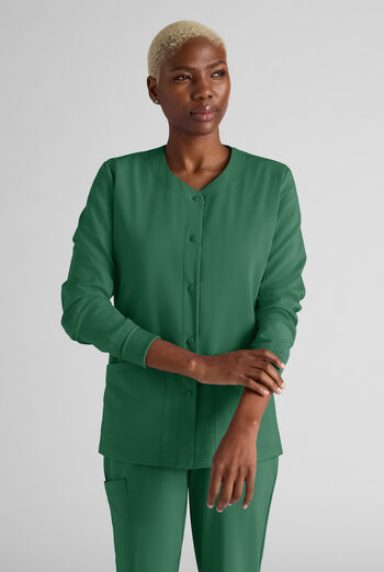Easy STRETCH Rachel Women's 3-Pocket Snap Front Scrub Jacket