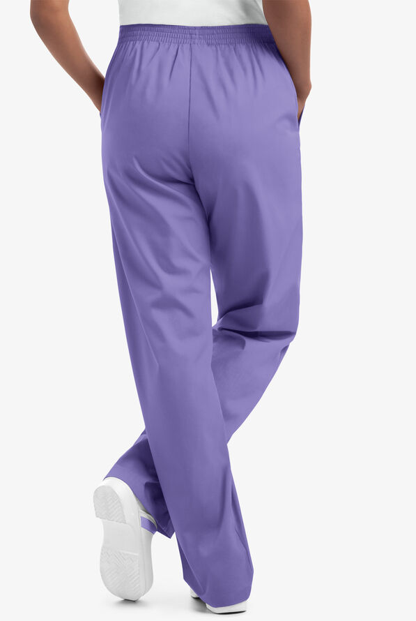 UA Best Buy Scrubs Women's 2-Pocket Elastic Waist Pants - Dark Lilac - 4