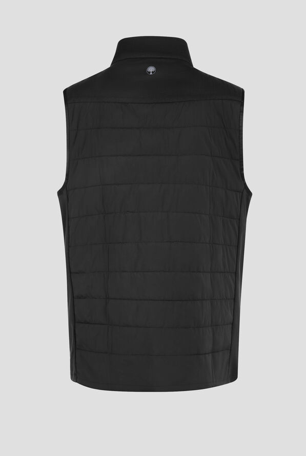 Healing Hands Purple Label Cade Men's 4-Pocket STRETCH Zip Front Scrub Vest - Black - 2