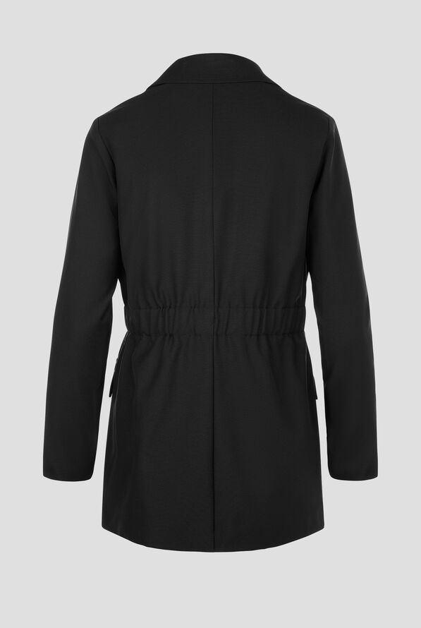 Wink Layers Women's 28 1/4"  4-Pocket Blazer Short Lab Coat - Black - 2