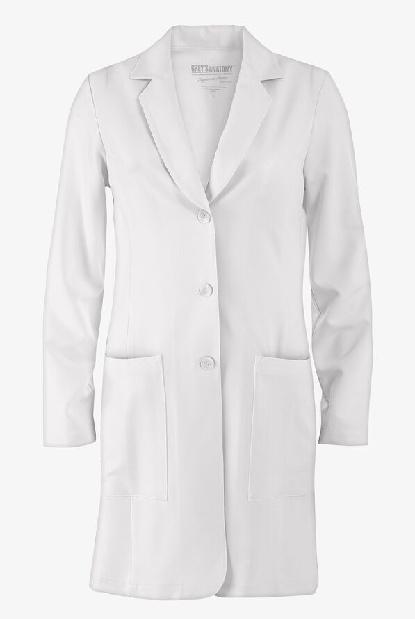 Grey's Anatomy by Barco Signature Morgan Women's 35" 2-Pocket STRETCH Lab Coat - White - 1
