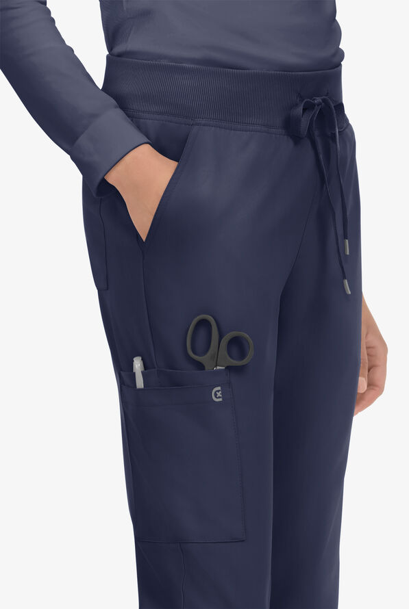 koi Cureology Atria Women's 6-Pocket Cargo Scrub Pants - Navy - 2